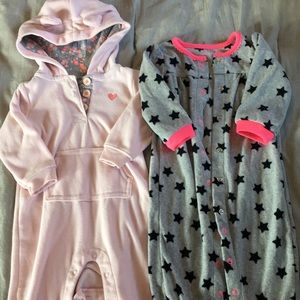 Carter’s one piece fleece bundle